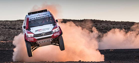 Toyota Hilux e toda a equipa Toyota Gazoo Racing SA está pronta para o Dakar 2018