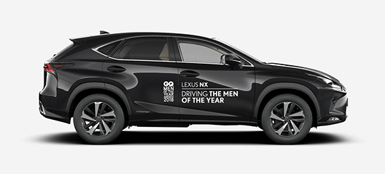 Homem do ano GQ de boleia no Lexus NX