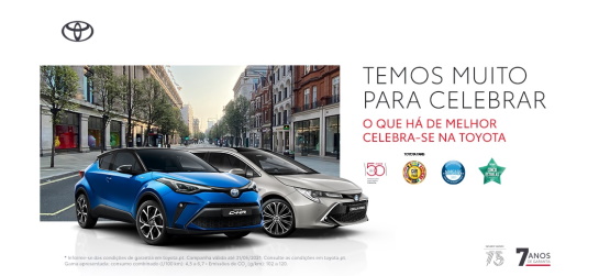 Toyota com muitas razões para celebrar em Portugal