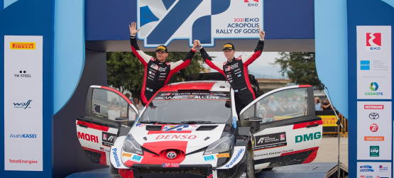 Toyota Yaris WRC de Kalle Rovanperä vence o rali da Acrópole