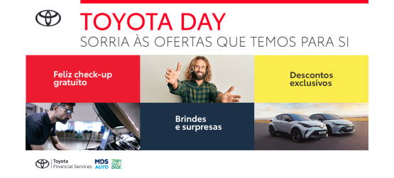 Toyota Day, 13 de novembro, vem pôr a felicidade em dia
