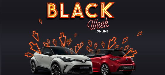 “Black Week” na Toyota é de 22 a 28 de novembro com 25 oportunidades online