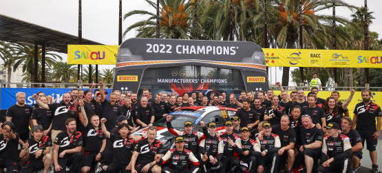 TOYOTA GAZOO Racing é Campeã Mundial de Construtores 2022 e Ogier vence na Catalunha