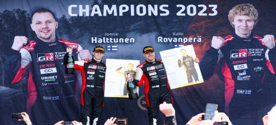 TOYOTA GAZOO Racing no Rali da Europa Central: Kalle Rovanperä sagra-se novamente campeão mundial de ralis
