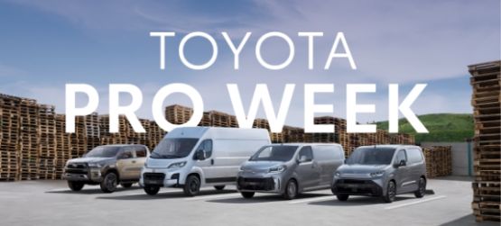 TOYOTA PRO WEEK É DE 22 A 26 DE SETEMBRO COM OFERTAS EXCLUSIVAS PARA PROFISSIONAIS