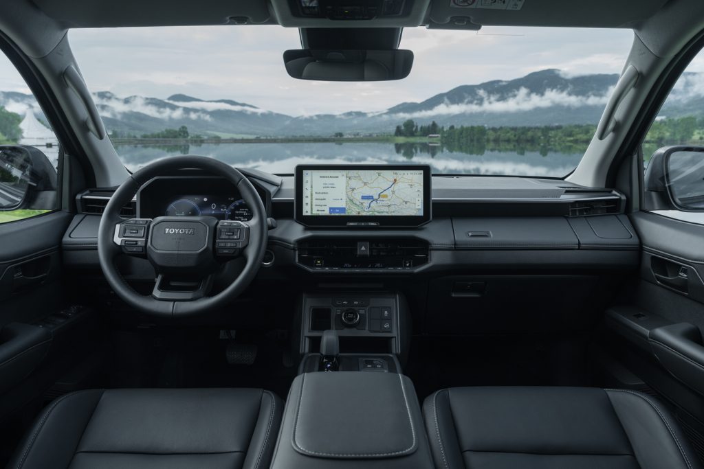 interior de um veículo toyota