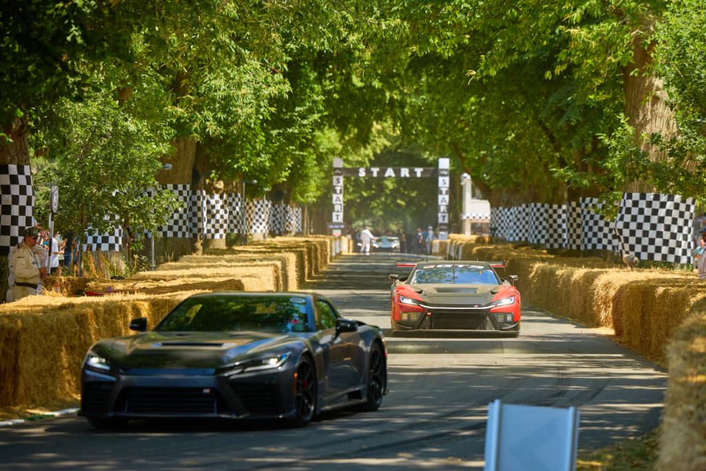 toyota e lexus em demonstração dinâmica no goodwood festival of speed