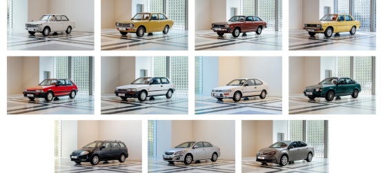 60 anos. 12 gerações. Um Corolla